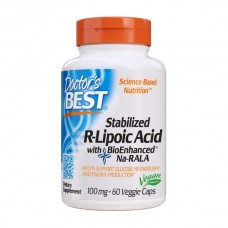 Doctor's Best Stabilized R-Lipoic Acid 100 mg 60 вегакапсул