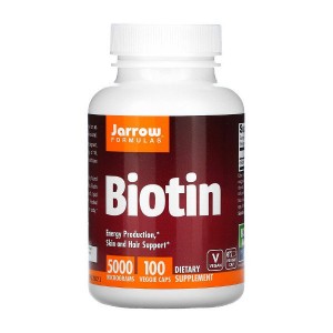 Jarrow Formulas Biotin 5000 mcg 100 вегакапсул