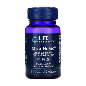 Life Extension MacuGuard Ocular Support with Saffron & Astaxanthin 60 капсул