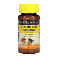 Mason Natural Healthy Kids Probiotic With Fiber 60 жевательных таблеток