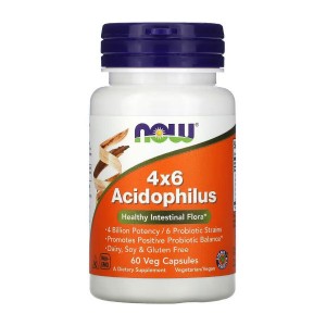 NOW Foods 4X6 Acidophilus 60 вегакапсул