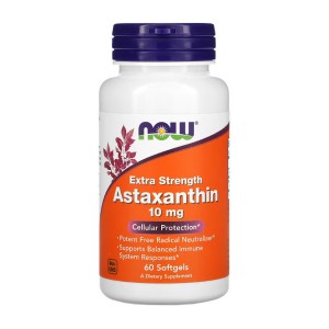 NOW Foods Astaxanthin 10 mg 60 гелевых капсул