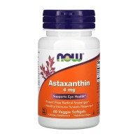 NOW Foods Astaxanthin 4 mg 60 гелевих капсул
