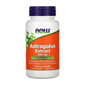 NOW Foods Astragalus Extract 500 mg 90 вегакапсул