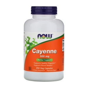 NOW Foods Cayenne 500 mg 250 вегакапсул NOW Foods Cayenne 500 mg 250 вегакапсул