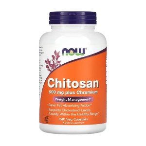 NOW Foods Chitosan 500 mg plus Chromium 240 вегакапсул