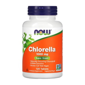 NOW Foods Chlorella 1000 mg 120 таблеток