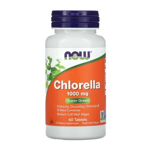 NOW Foods Chlorella 1000 mg 60 таблеток