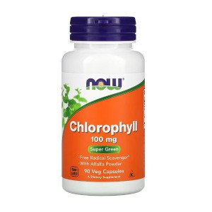 NOW Foods Chlorophyll 100 mg 90 вегакапсул