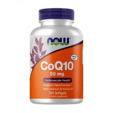 NOW Foods CoQ-10 50 mg 200 гелевых капсул