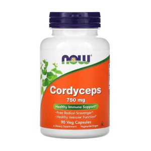 NOW Foods Cordyceps 750 mg 90 вегакапсул NOW Foods Cordyceps 750 mg 90 вегакапсул