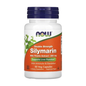 NOW Foods Double Strength Silymarin Milk Thistle 300 mg 50 вегакапсул