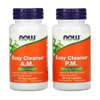 NOW Foods Easy Cleanse, 2 флакони, по 60 вегакапсул в кожному