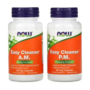 NOW Foods Easy Cleanse, 2 флакони, по 60 вегакапсул в кожному