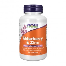 NOW Foods Elderberry & Zinc 30 пастилок