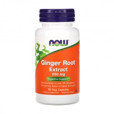 NOW Foods Ginger Root 250 mg 90 вегакапсул