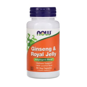 NOW Foods Ginseng & Royal Jelly 90 вегакапсул