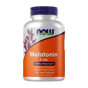 NOW Foods Melatonin 5 mg 180 вегакапсул
