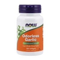 NOW Foods Odorless Garlic 100 гелевих капсул