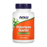 NOW Foods Odorless Garlic 250 гелевих капсул