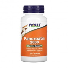 NOW Foods Pancreatin 2000, 100 капсул