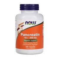 NOW Foods Pancreatin 2000, 250 капсул