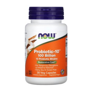 NOW Foods Probiotic-10 100 Billion 30 вегакапсул NOW Foods Probiotic-10 100 Billion 30 вегакапсул