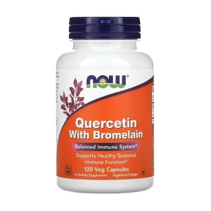 NOW Foods Quercetin With Bromelain 120 вегакапсул NOW Foods Quercetin With Bromelain 120 вегакапсул