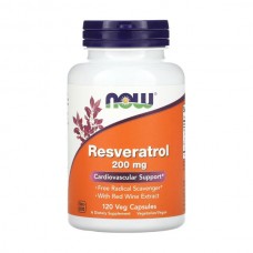 NOW Foods Resveratrol 200 mg 120 вегакапсул
