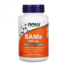 NOW Foods SAMe 200 mg 60 вегакапсул