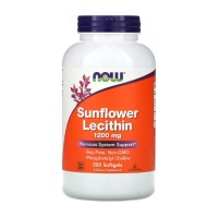 NOW Foods Sunflower Lecithin 1200 mg 200 гелевых капсул