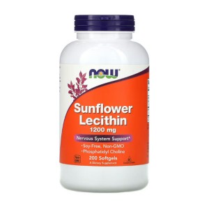 NOW Foods Sunflower Lecithin 1200 mg 200 гелевих капсул