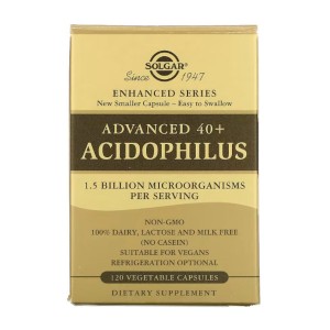 Solgar Advanced 40+ Acidophilus 120 вегакапсул