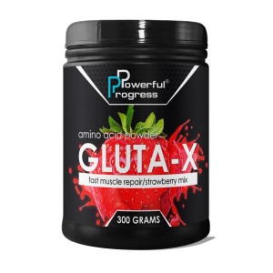 Глютамин Powerful Progress Gluta-X 300 г Клубника