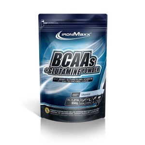 IronMaxx BCAAs + Glutamine Powder (550 г пакет) Апельсин