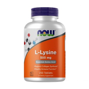 NOW Foods L-Lysine 500 mg, 250 таблеток