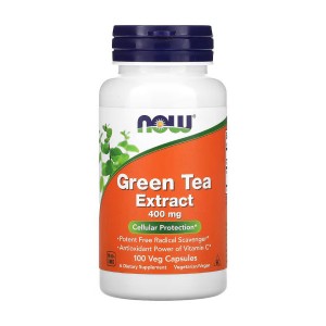 NOW Foods Green Tea Extract 400 mg 100 вегакапсул