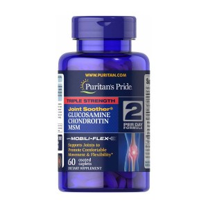 Puritan's Pride Triple Strength Glucosamine, Chondroitin & MSM 60 каплет