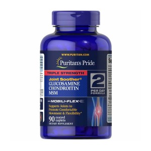 Puritan's Pride Triple Strength Glucosamine, Chondroitin & MSM 90 каплет