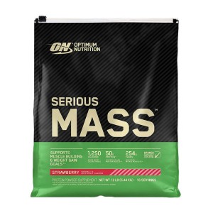 Гейнер Optimum Nutrition Serious Mass 5.45 кг Полуниця