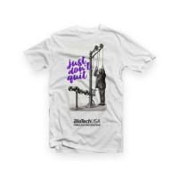 Футболка BioTech "Just dont quit" Белая S