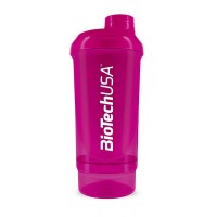 Шейкер Biotech Wave + Compact Shaker 500 мл (+150 мл) Розовый
