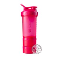Шейкер BlenderBottle ProStak 22oz (650 мл) Pink Рожевий