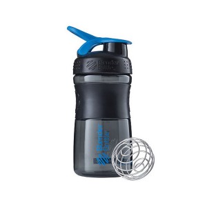 Шейкер BlenderBottle SportMixer 20oz (590 мл) Black/Cyan Чорний/голубий