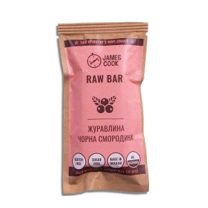 Полезный батончик "Клюква-черная смородина" James Cook Полезный батончик "Клюква-черная смородина" James Cook