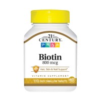 21st Century Biotin 800 mcg 110 таблеток 
