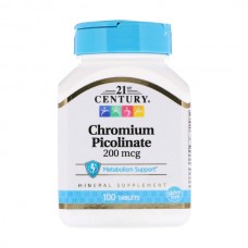 21st Century Chromium Picolinate 200 mcg 100 таблеток
