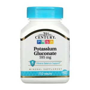 21st Century Potassium Gluconate 595 mg 110 таблеток