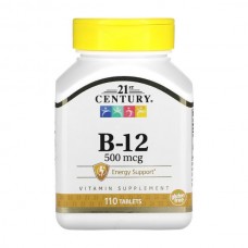 21st Century Vitamin B12 500 mcg 110 таблеток 21st Century Vitamin B12 500 mcg 110 таблеток