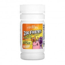 21st Century Zoo Friends with Extra C 60 жевательных таблеток